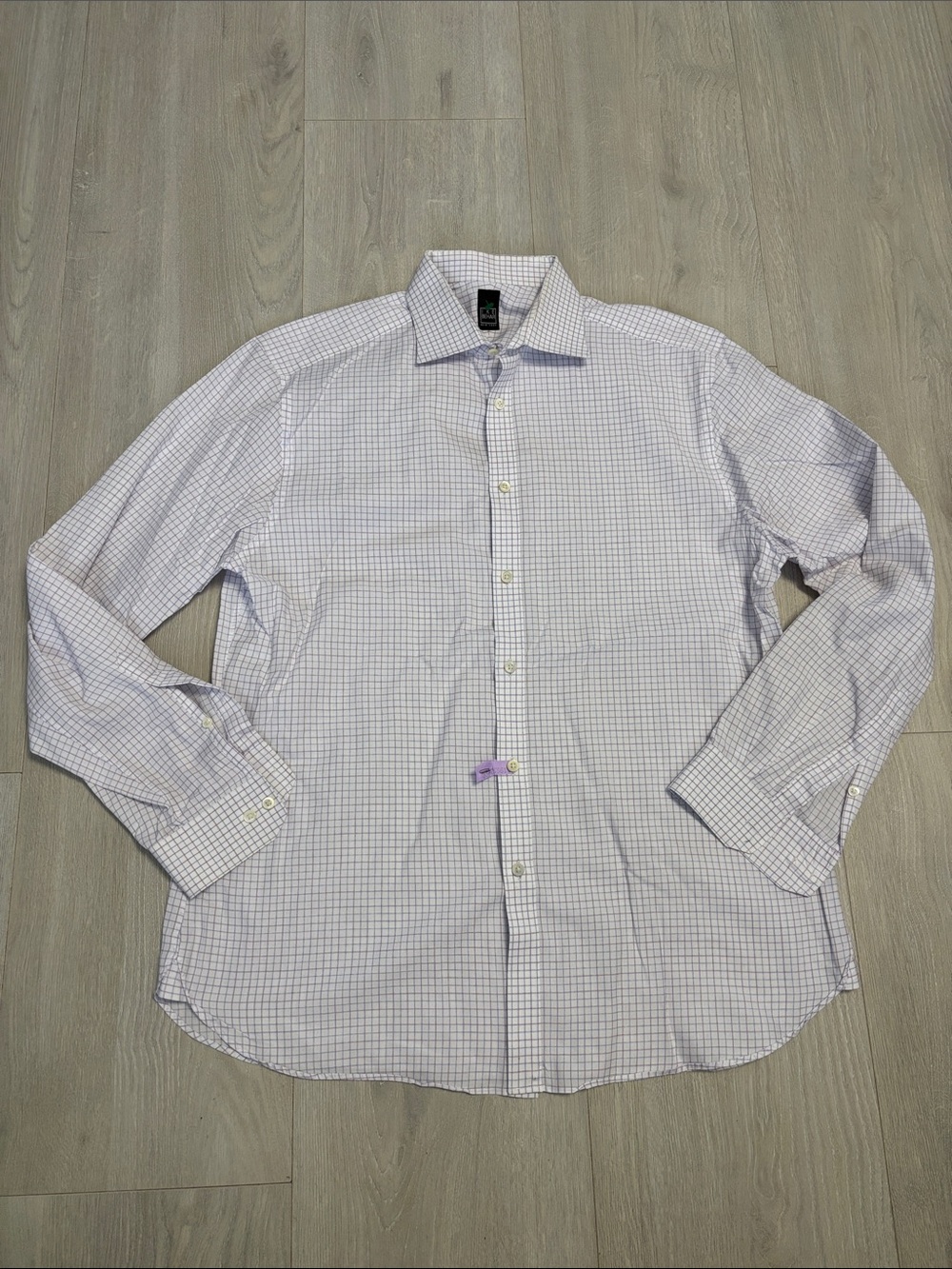 🔥BUNDLESALE Mens 16 34/35 Ike Behar Checked Dress Shirt